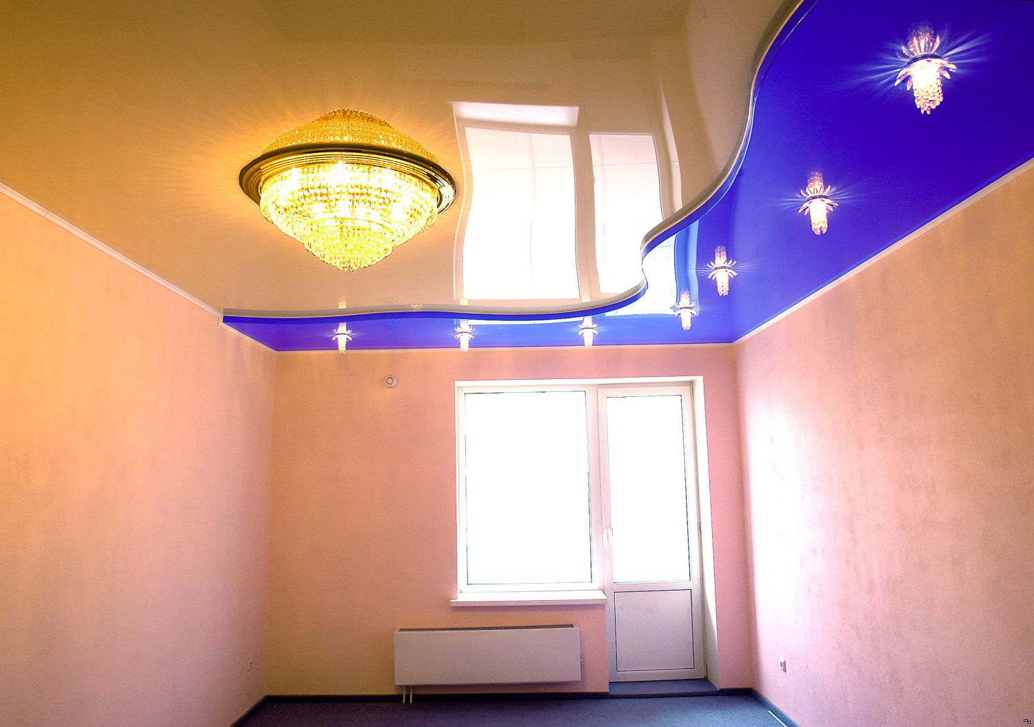 Какой выбрать двухуровневый потолок для детской комнаты